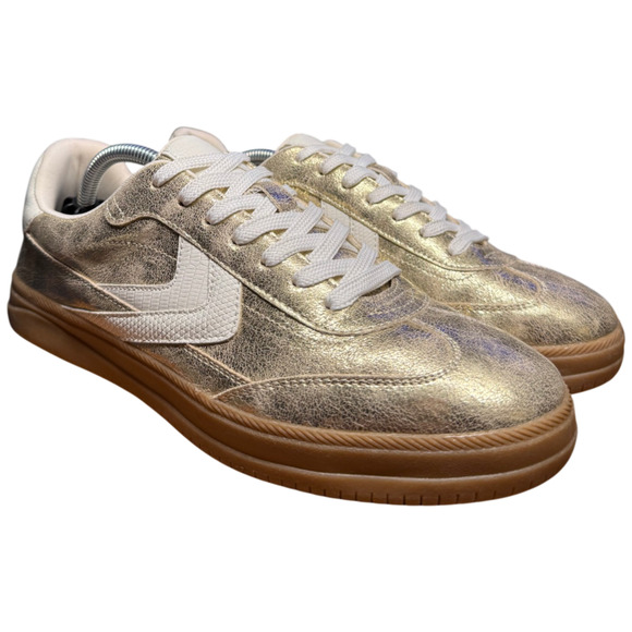 DOLCE VITA Danita Court Women's 7.5 Sneakers Gold Metallic Shoes - Picture 4 of 12